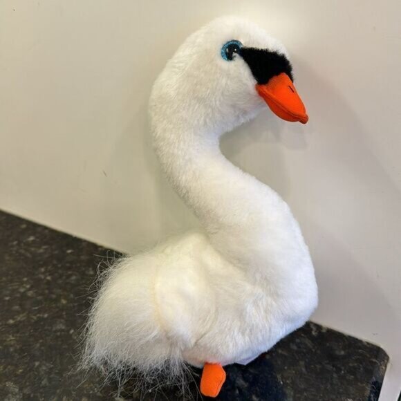 TY Beanie Baby 6” GRACIE White Swan Plush Stuffed Animal Toy with earTags - Picture 3 of 9